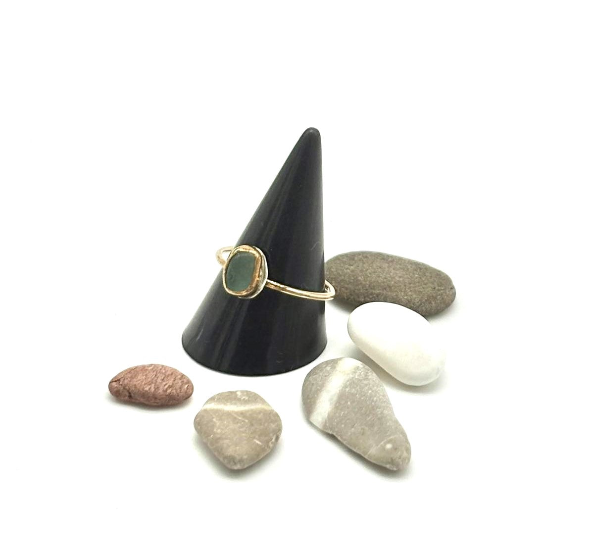 Anillo Gota de Mar (oro laminado)