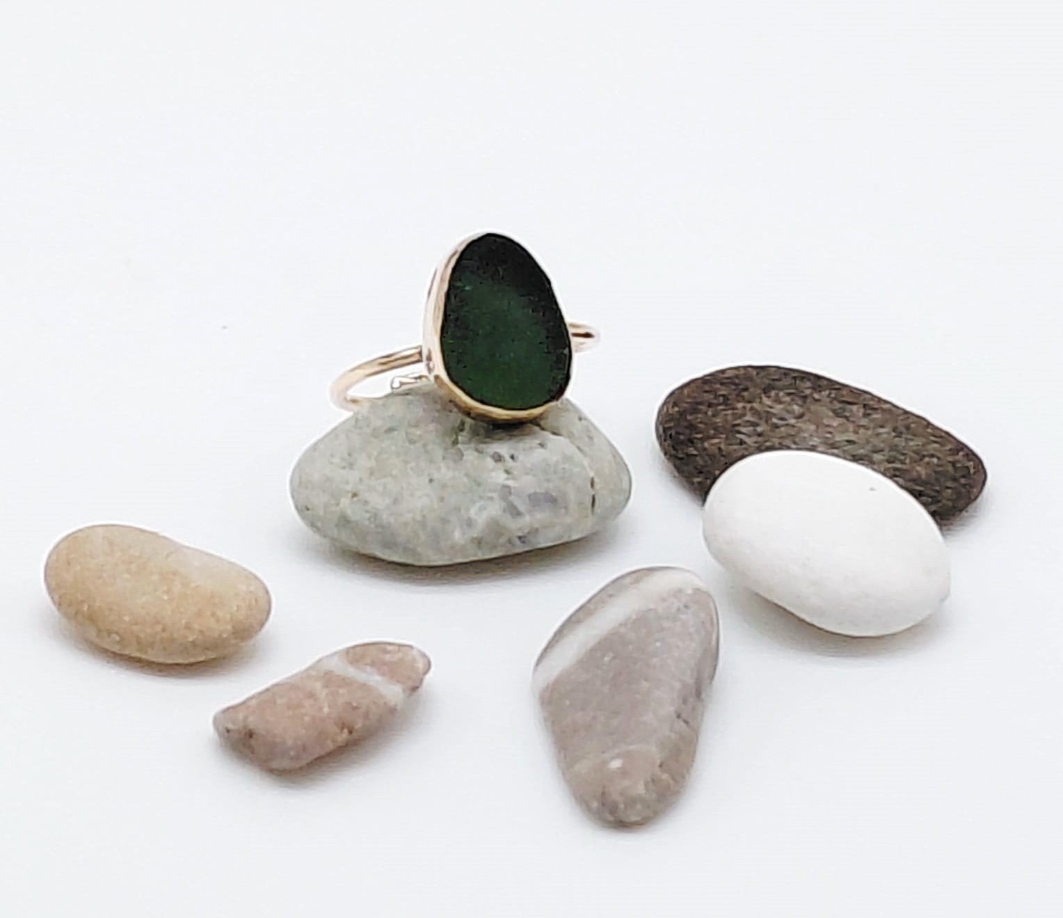 Anillo Gota de Mar (oro laminado)